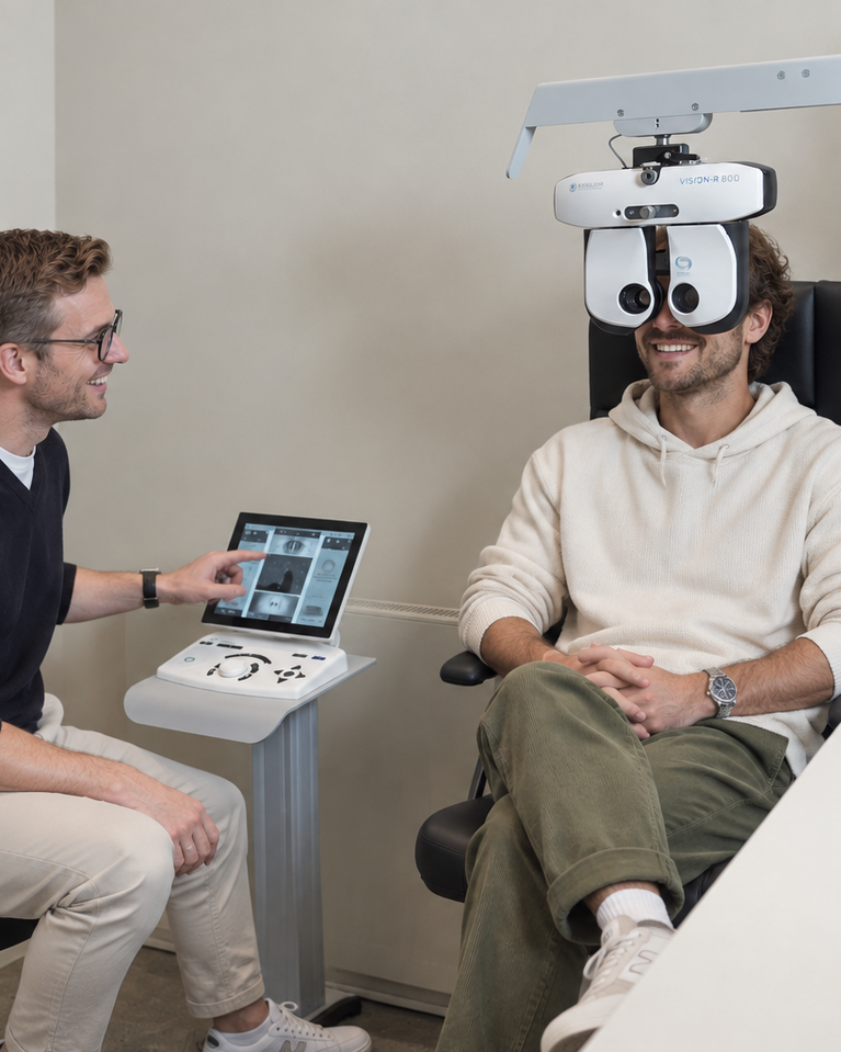 Präziser Sehtest mit moderner Augenmesstechnik